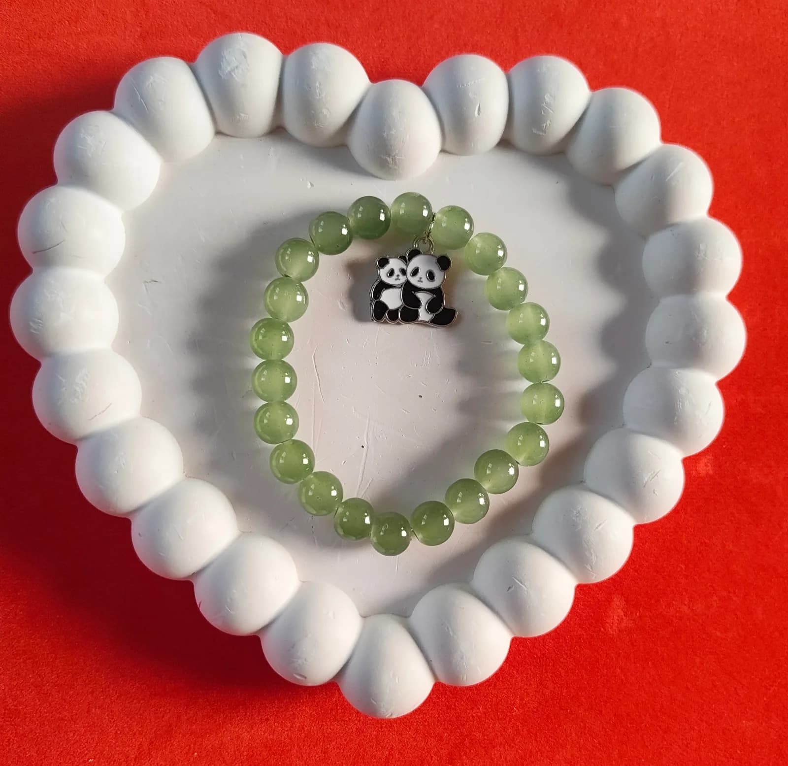 Green Panda Charm Bracelet 1