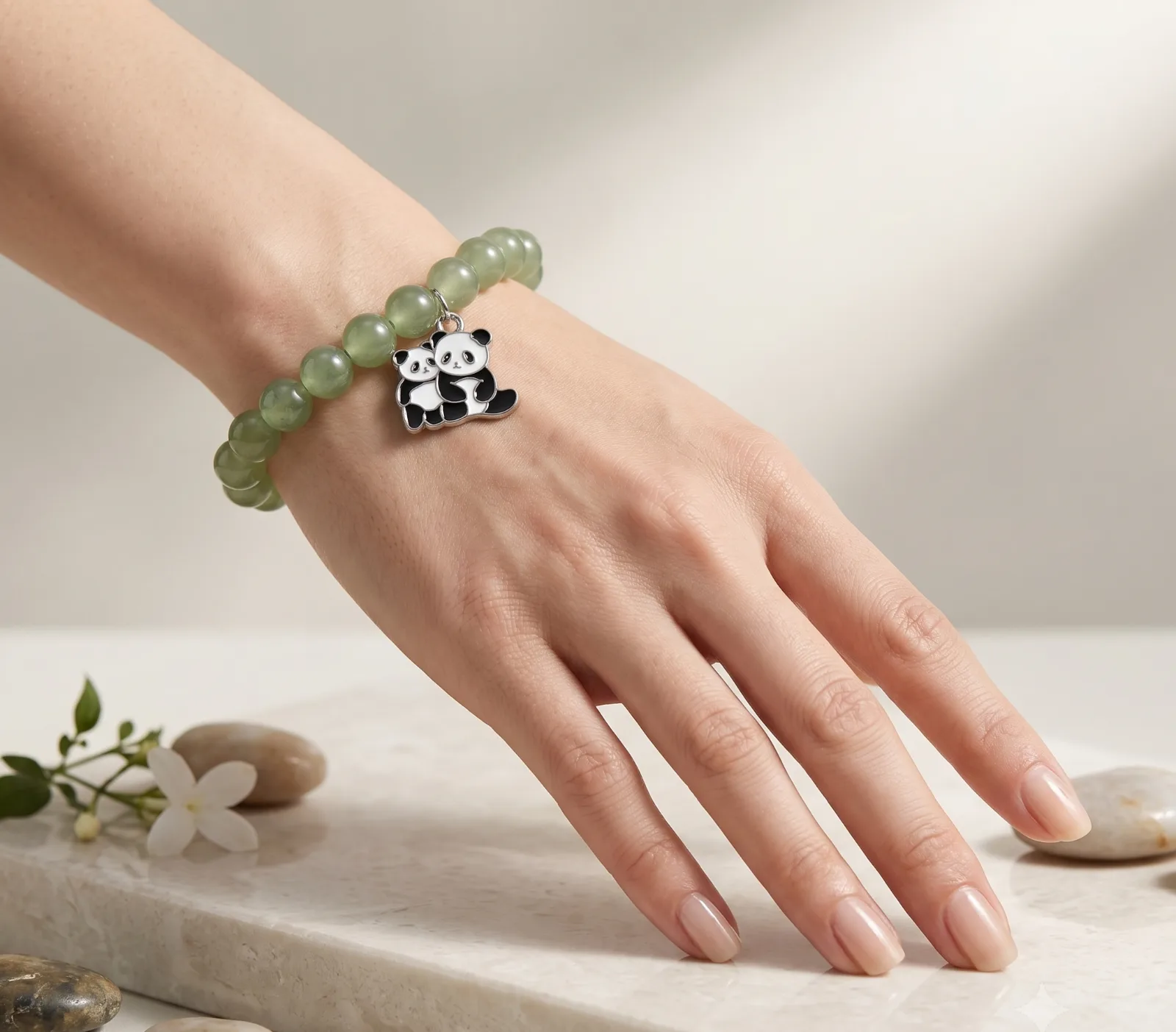 Green Panda Charm Bracelet 2