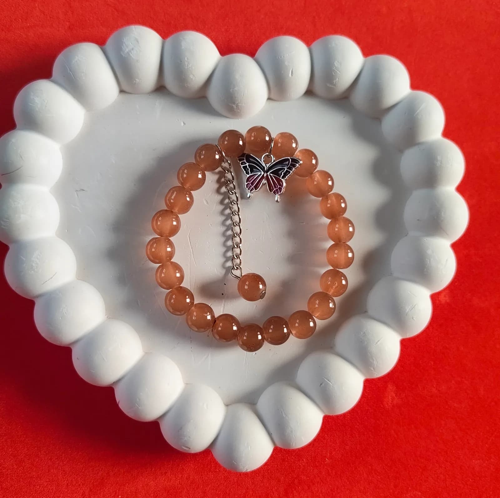 Brown Butterfly Charm Bracelet 1