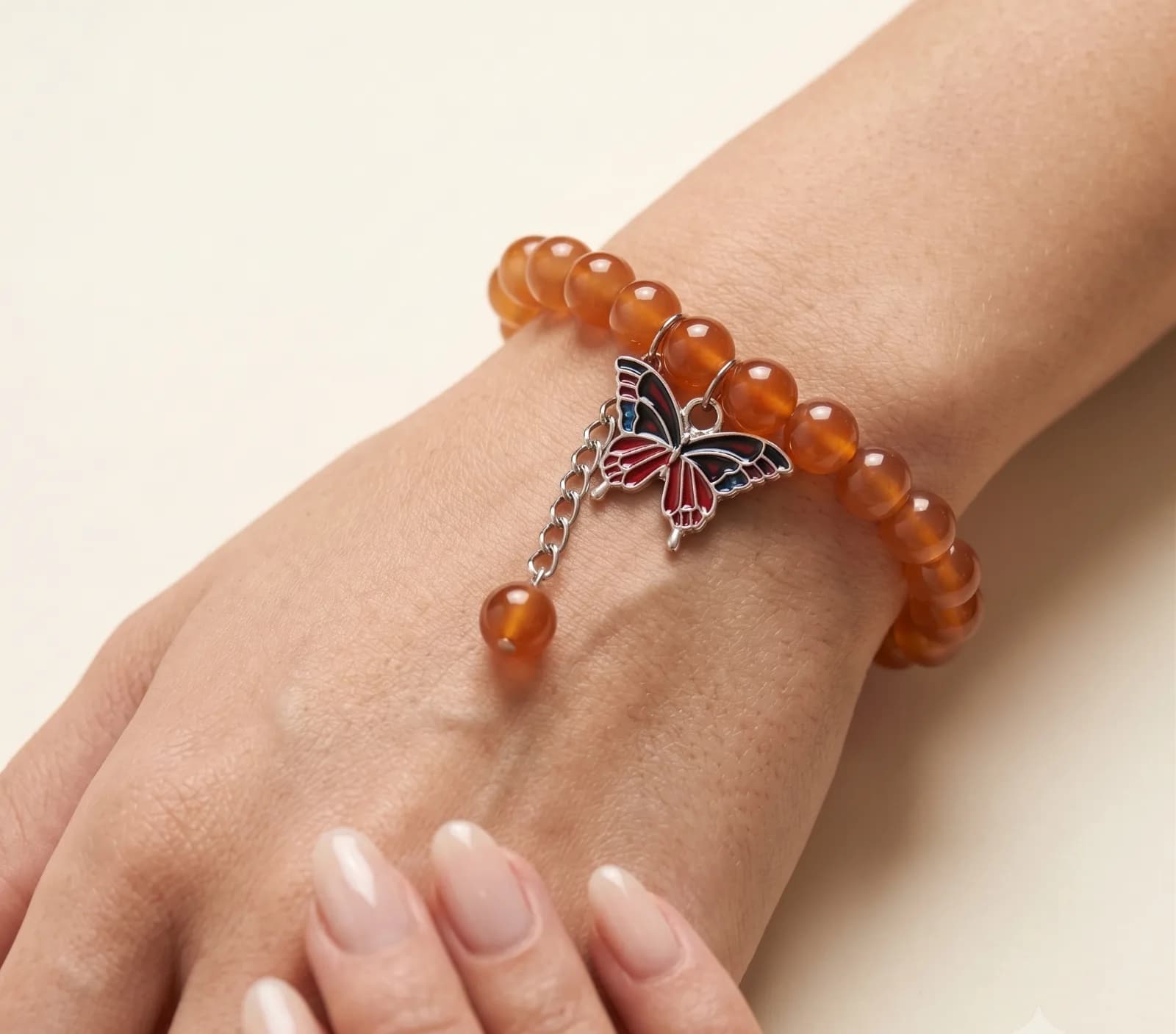 Brown Butterfly Charm Bracelet 2