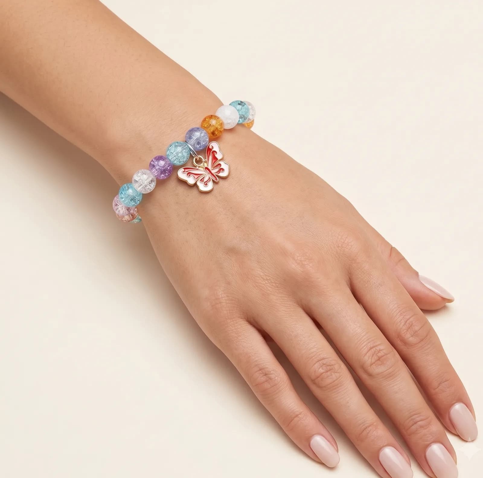 Multicoloured Butterfly Charm Bracelet 2