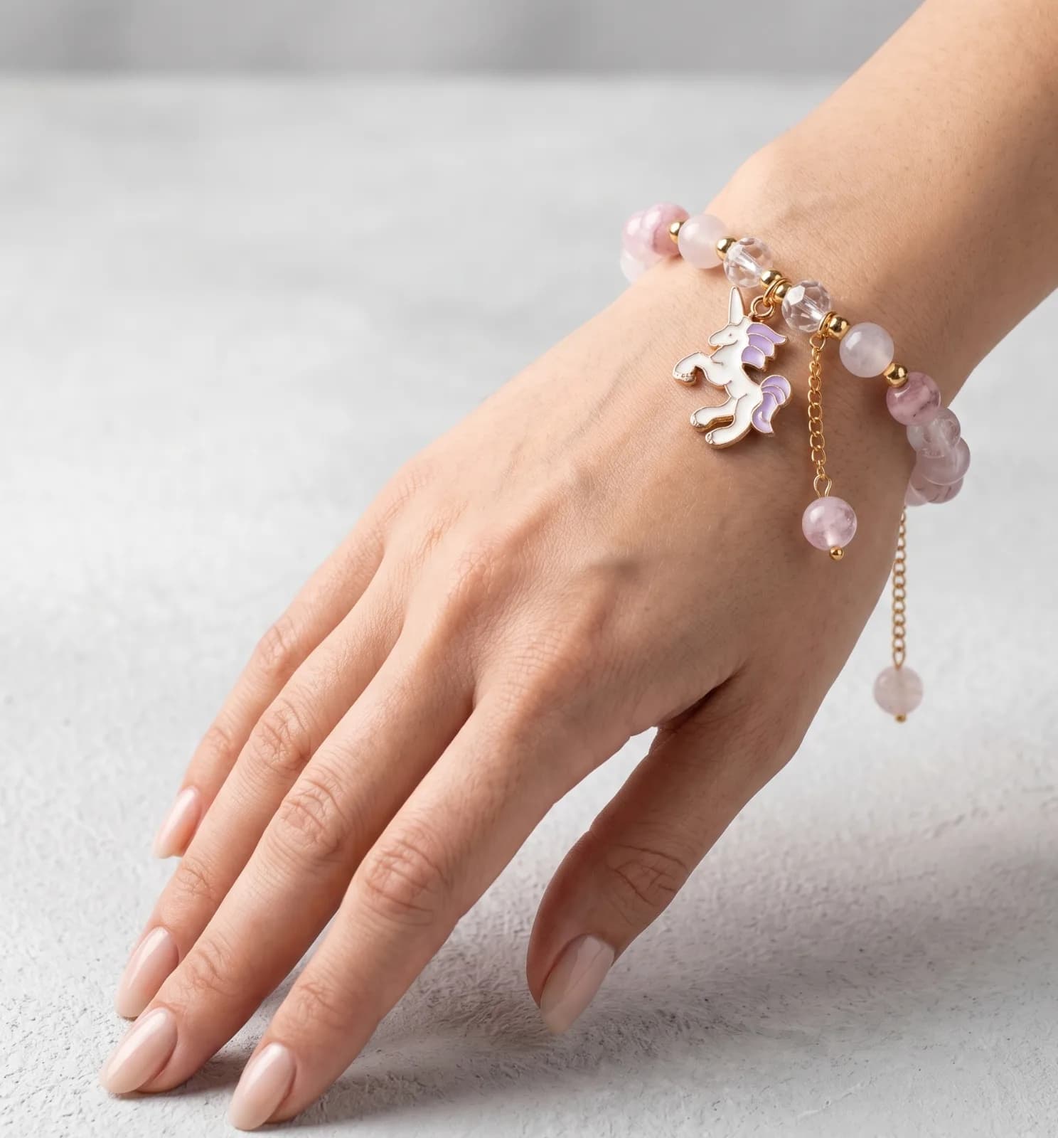 Pink Unicorn Charm Bracelet 2