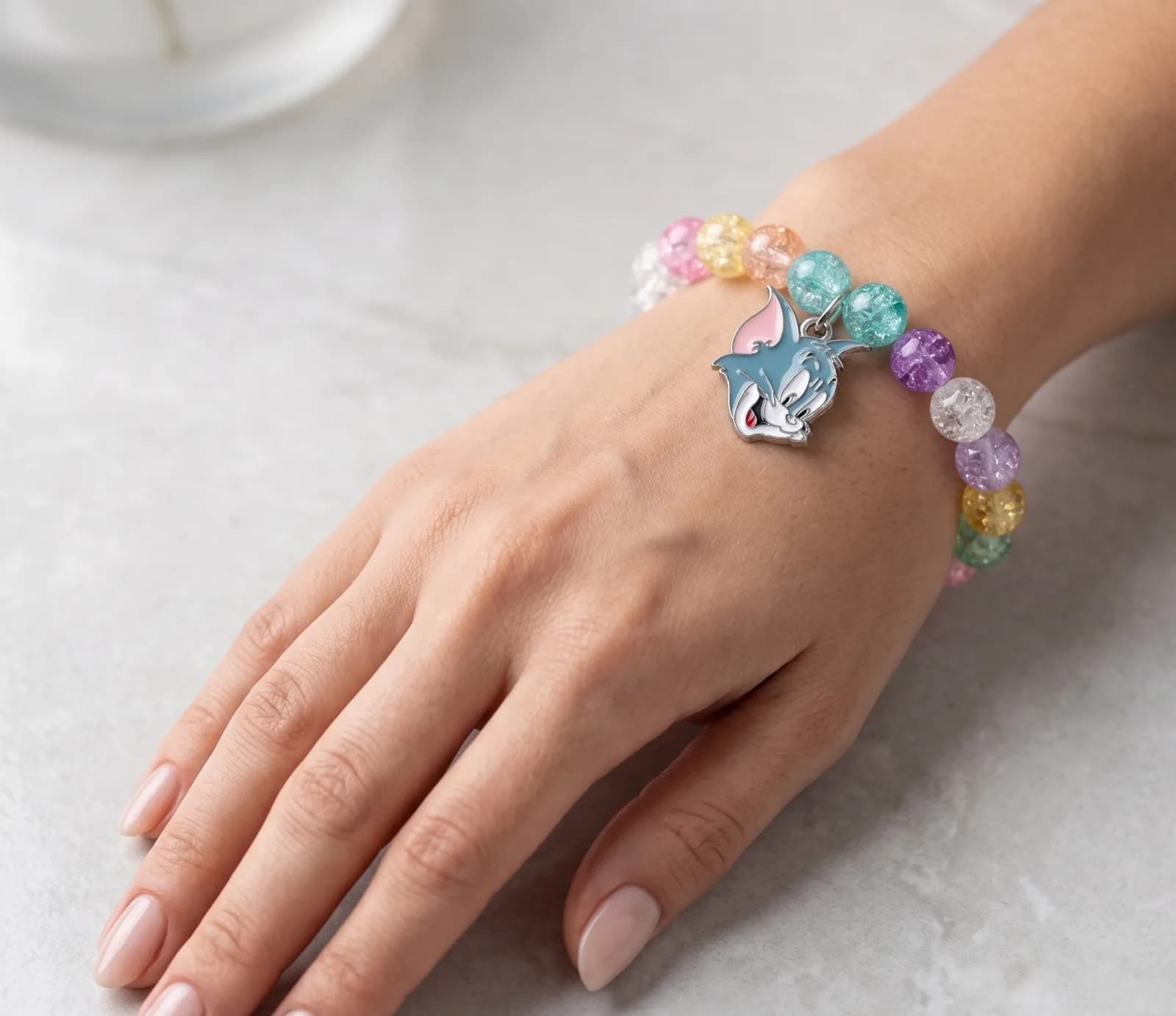 Multicolor Cat Charm Bracelet 2