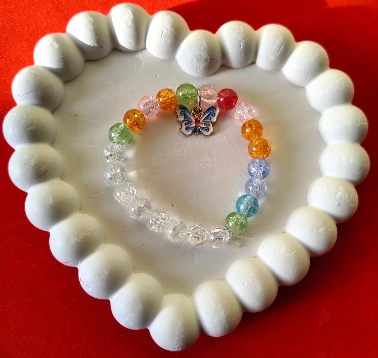 Multicolor Blue Butterfly Bracelet