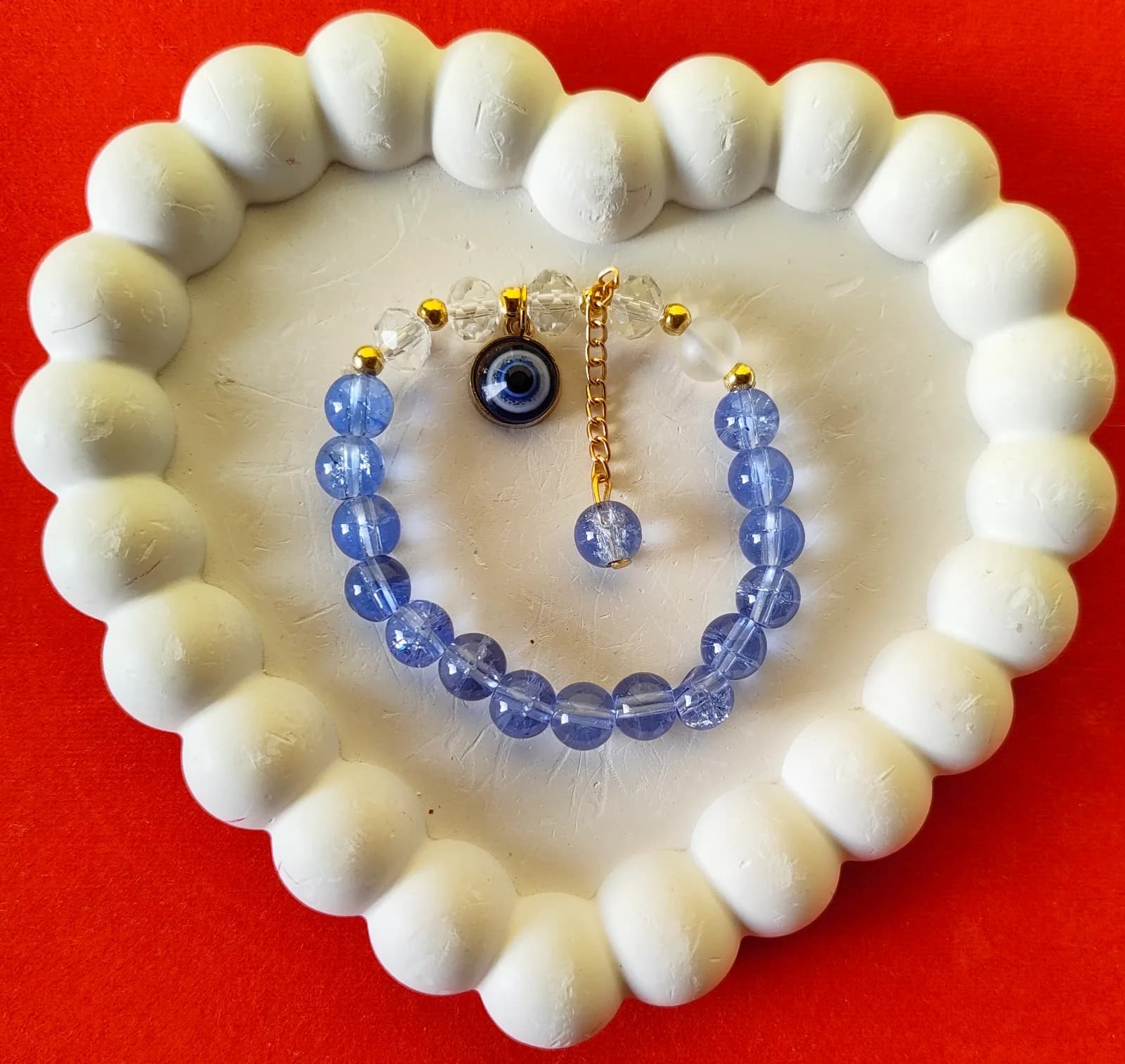 Blue Evil Eye Charm Bracelet