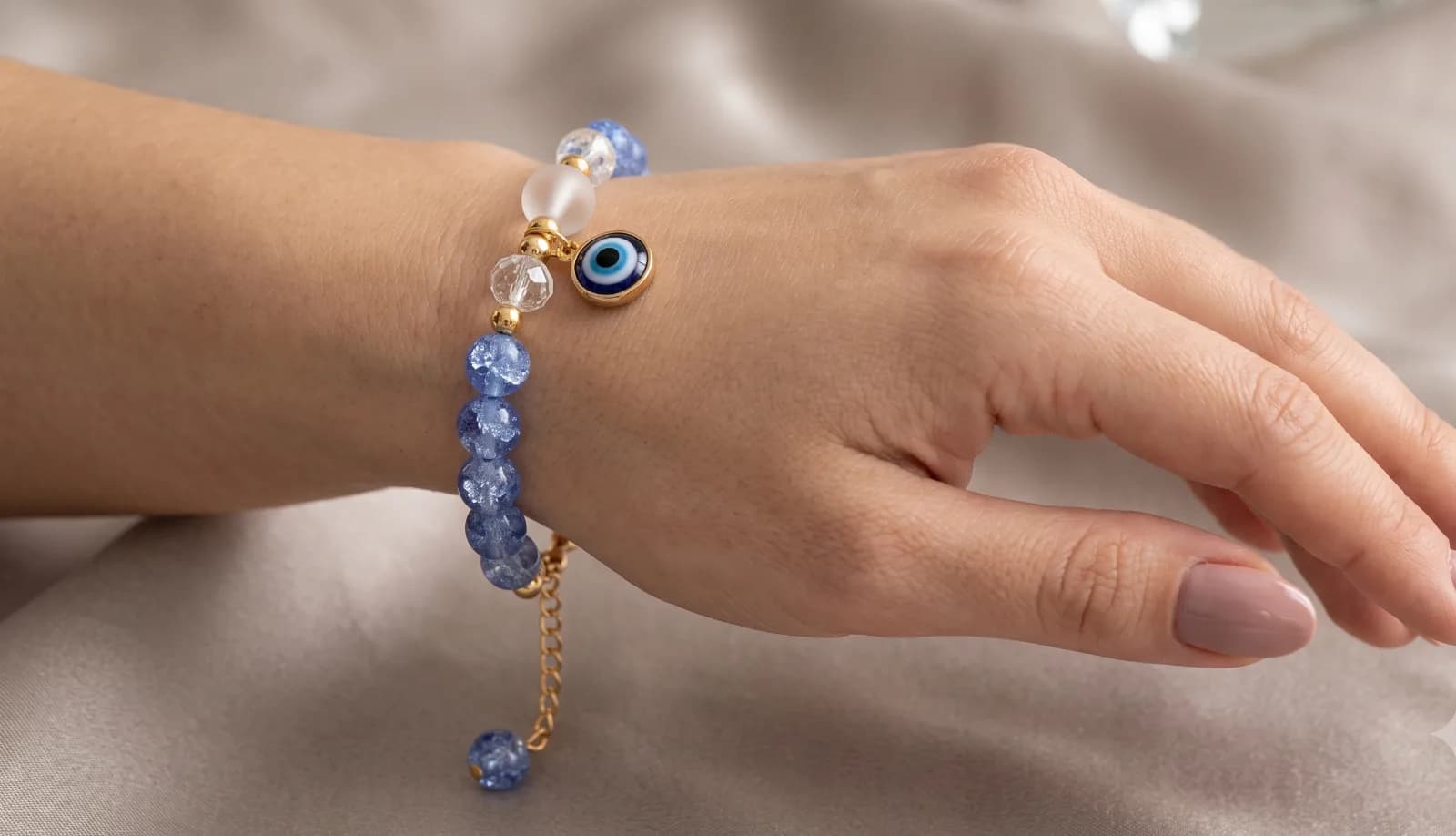 Blue Evil Eye Charm Bracelet 2