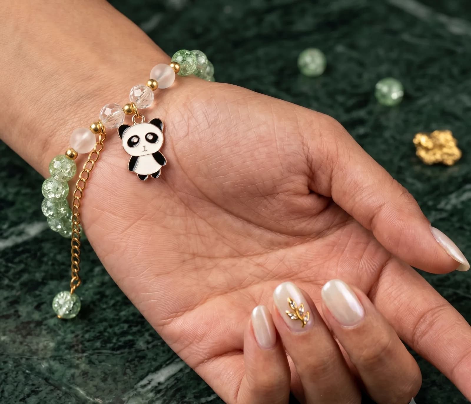 Green Panda Bracelet 2