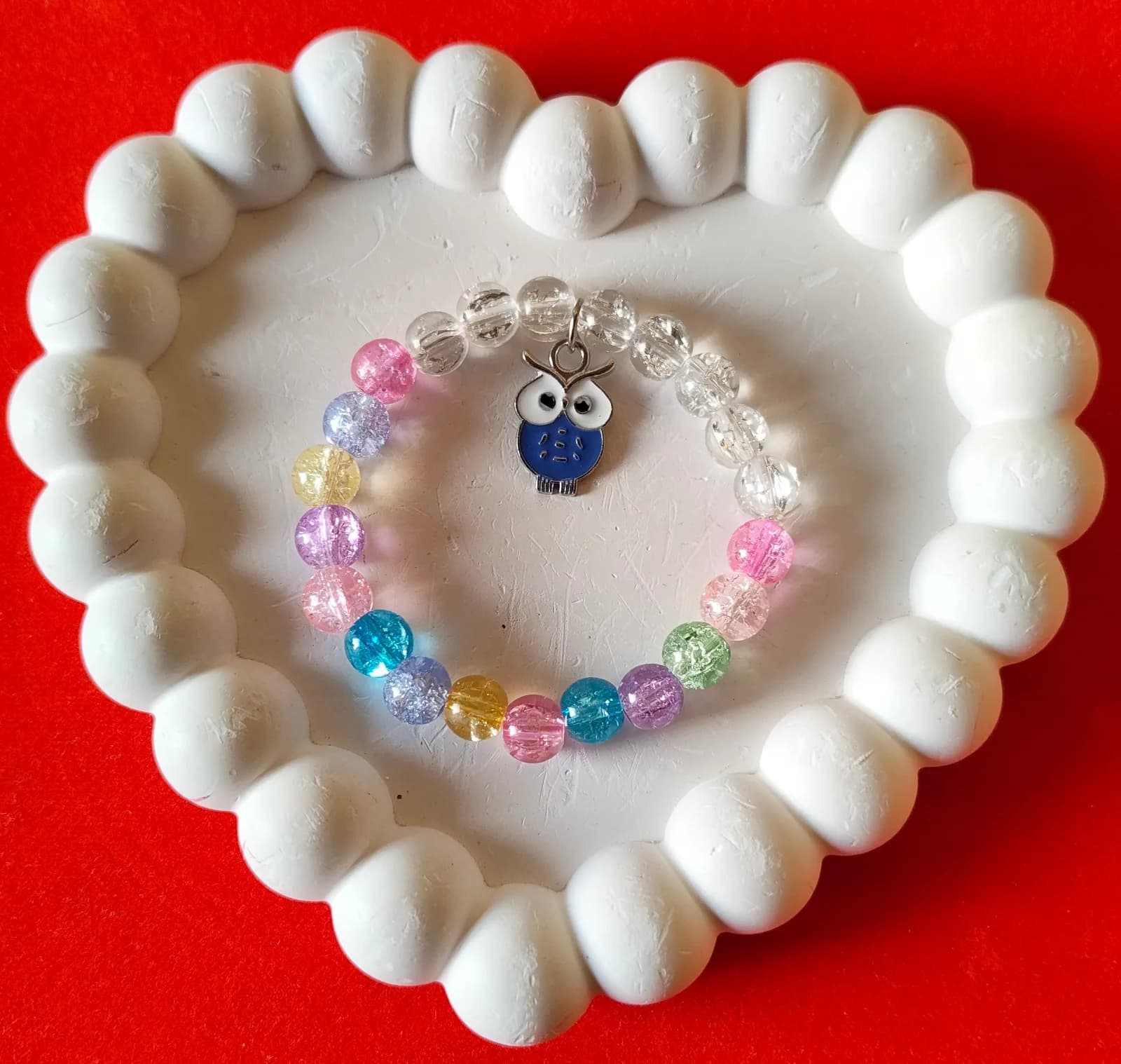 Rainbow Wise Owl Bracelet