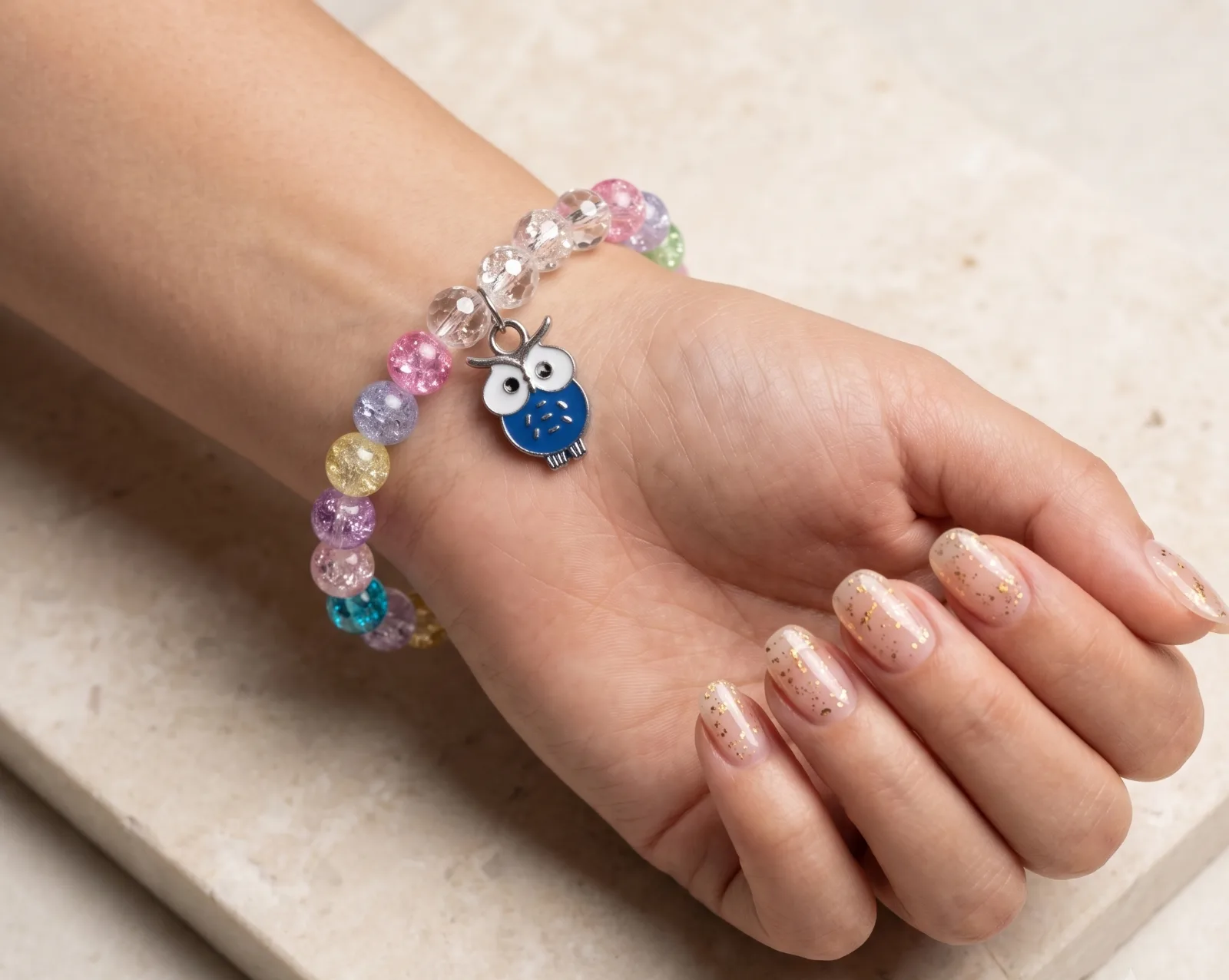Rainbow Wise Owl Bracelet 2