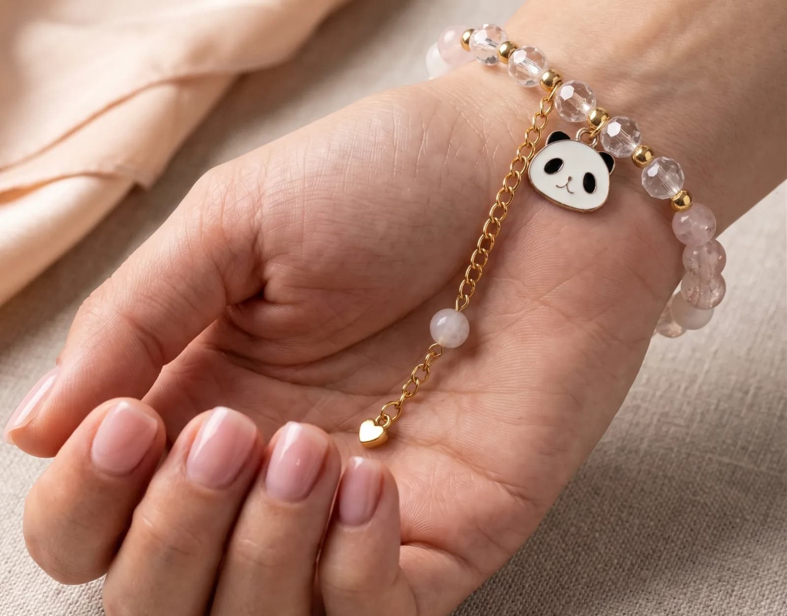 Blush Panda Link Bracelet 2