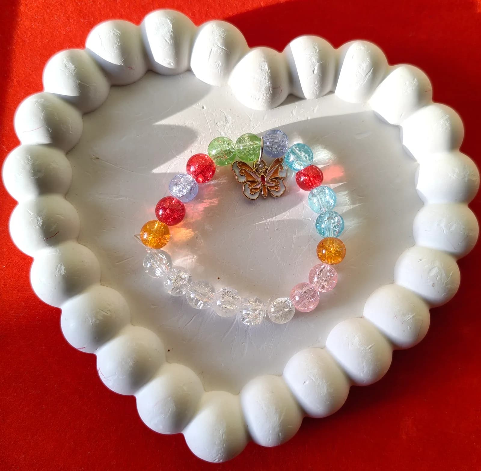 Prismatic Butterfly Beaded Band