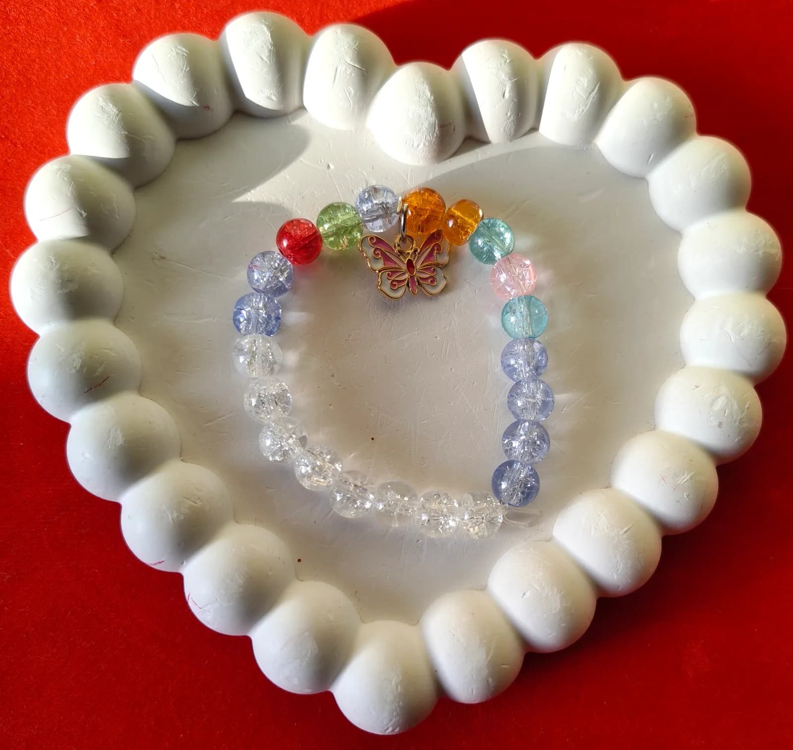 Chromatic Pink Butterfly Bangle