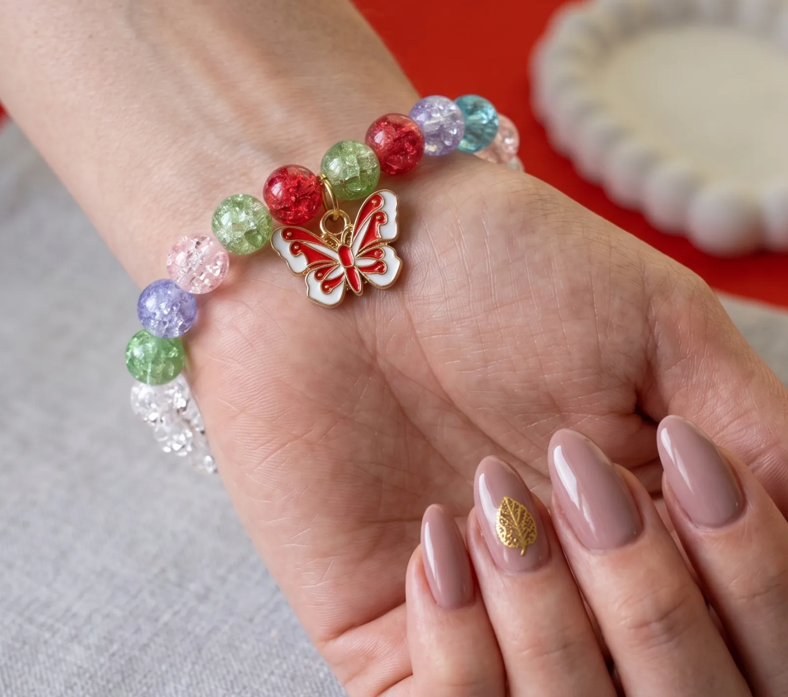 Colorful Butterfly Beaded Bracelets 2