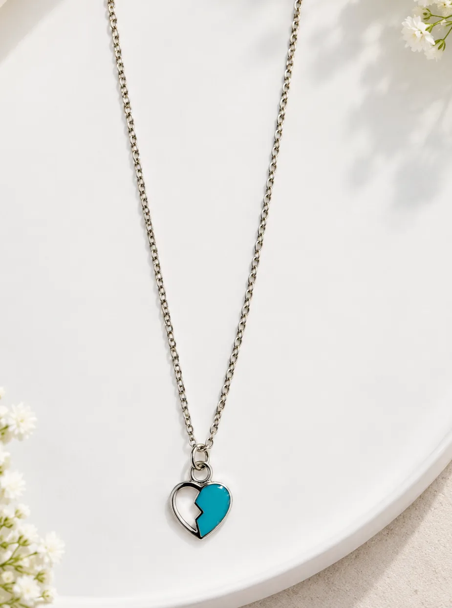 Broken Heart Pendant Necklace 2
