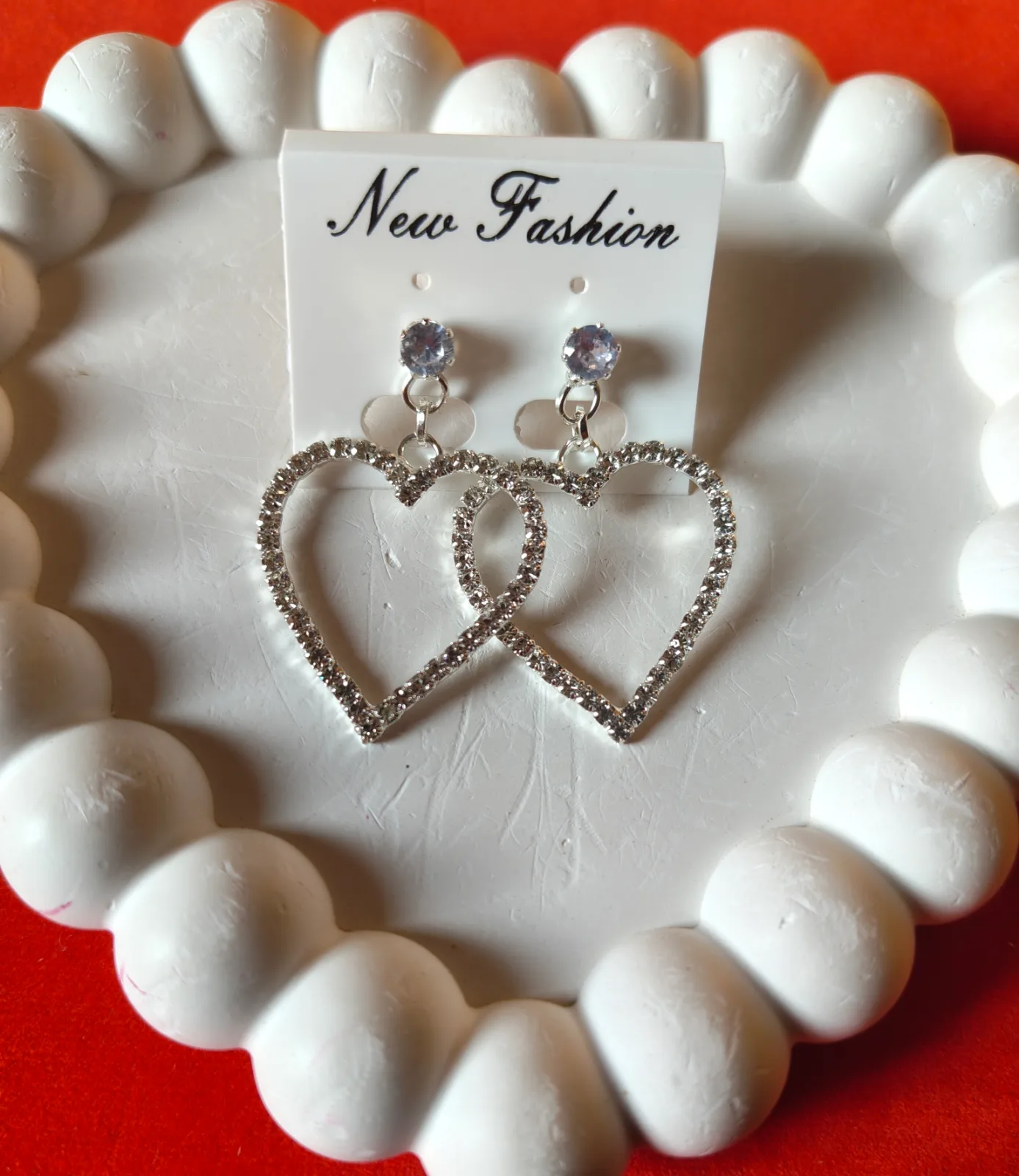 Open-Heart Drop Earrings 2